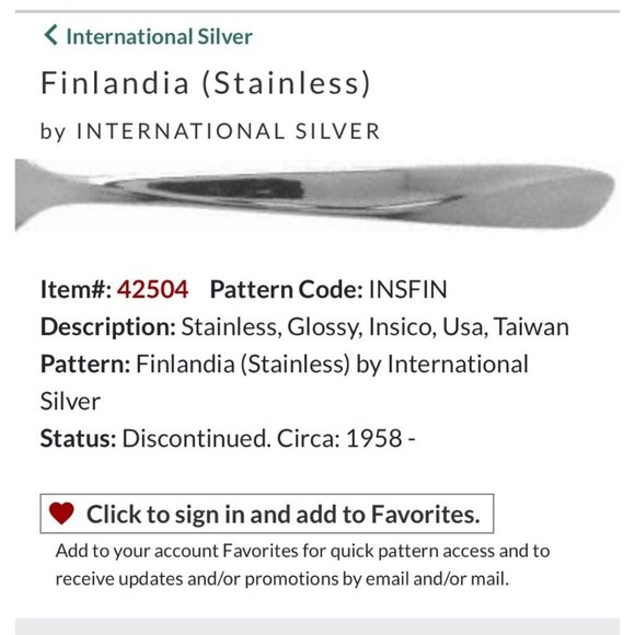 Set Of 4 Finlandia Insico Stainless Steel Knives By International Silver 1958 - Picture 1 of 5